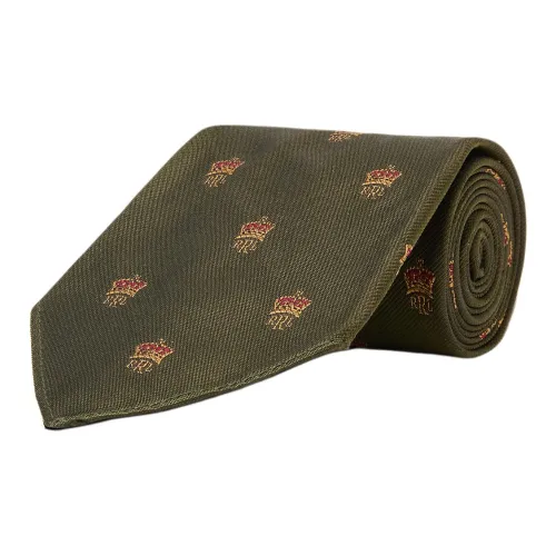 Ralph Lauren Шелковые галстуки из тутового шелка мужские оливково-зеленый