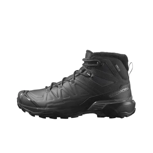 SALOMON Амортизация Водонепроницаемый Высокий Топ Уличная Обувь Мужская Черная