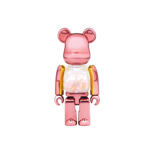 BE@RBRICK Qianqiu Collection MY First B@by Розовый Золотой Ver. Розово-золотой Qianqiu Прозрачный Слепой Бокс с Карточкой 100% 7см