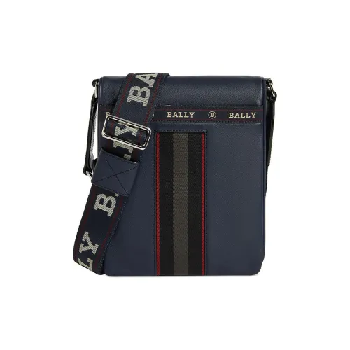 BALLY Кожа Курьерская Сумка Сумка через плечо Мужская Синяя