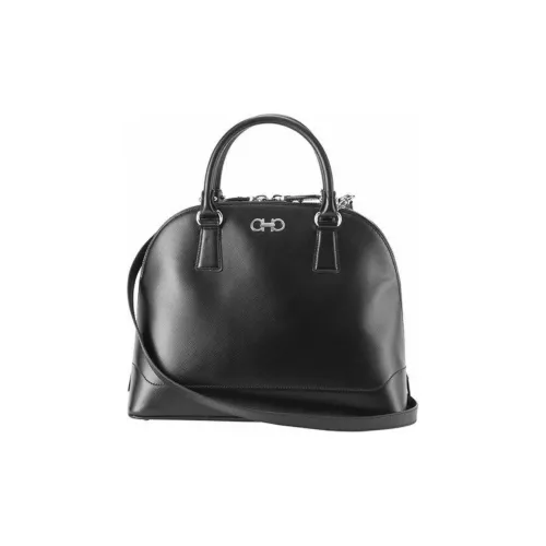 FERRAGAMO Тисненая Телячья Кожа Сумка через плечо Сумка Женская Черная