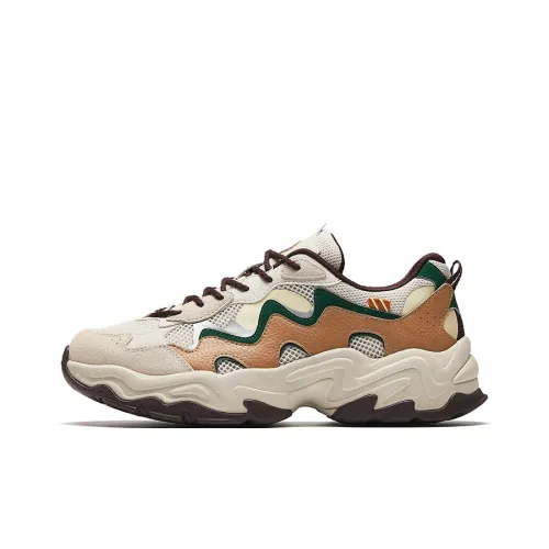 ANTA Starlight 2 Амортизаторы Ускорение Устойчивость к износу Противоскользящий Низкий Топ Повседневная обувь Мужская Бежевый Коричневый