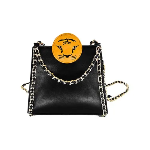 MUYSO X R.S.г Guo Pei Коллаборация Экологичный Переработанная кожа Рюкзак Мини Женский Черный