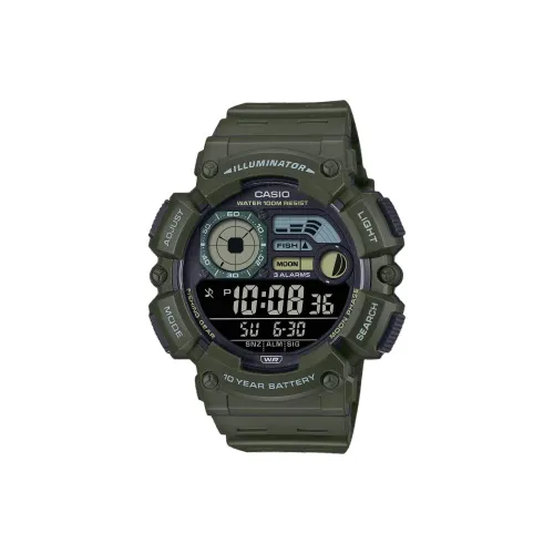 CASIO DIGITAL Collection Disk Кварцевый механизм Смольный ремешок Часы Мужские Черный циферблат