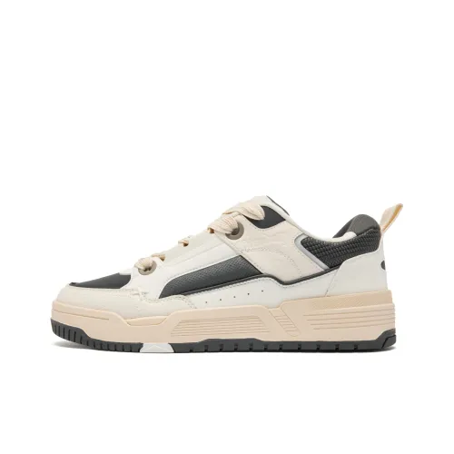 QIAODAN Гоку Скейтборд Кроссовки Низкие Бело-Серые Мужские