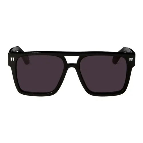 OFF Белый Ацетат Квадратные Солнцезащитные Очки Женские Черные