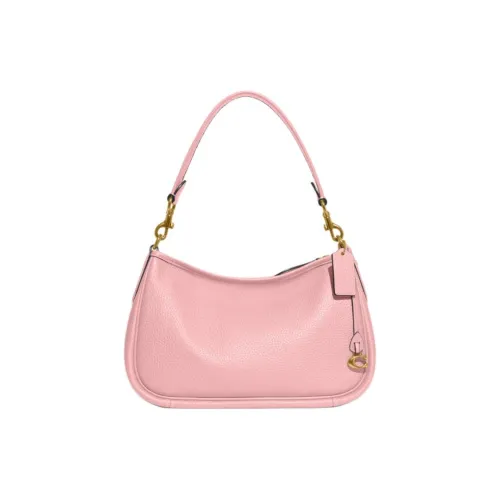 COACH Cary Мягкая кожа сумка через плечо сумка большая женская розовая