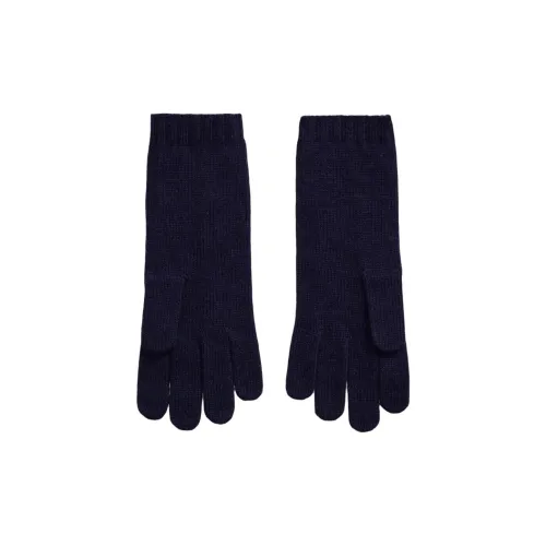 Polo Ralph Lauren Шерсть Трикотаж Перчатки Женские Морской Синий