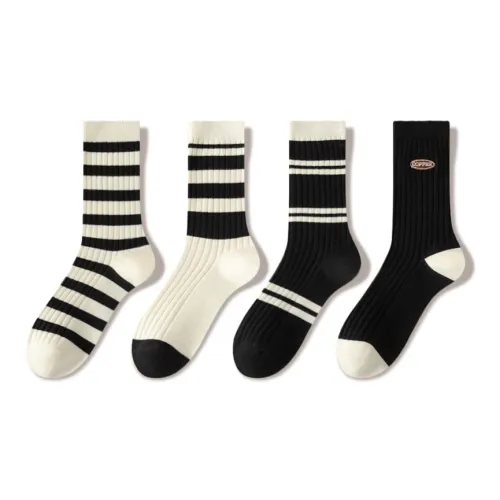 JIAZINI Носки Crew Женские упаковка из 4 пар