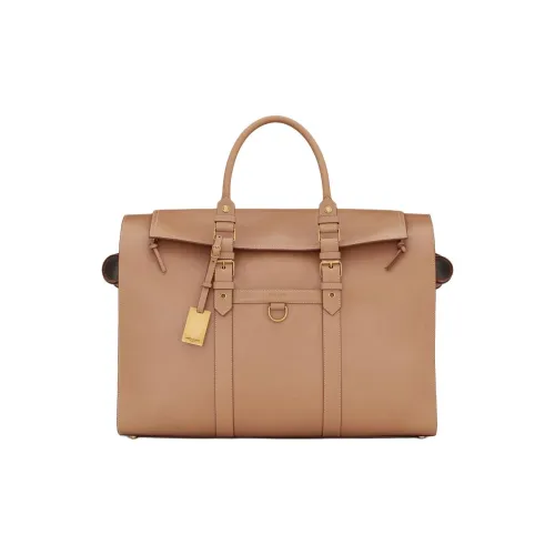 SAINT LAURENT Коровья кожа Унисекс Винтажная золотисто-коричневая сумка