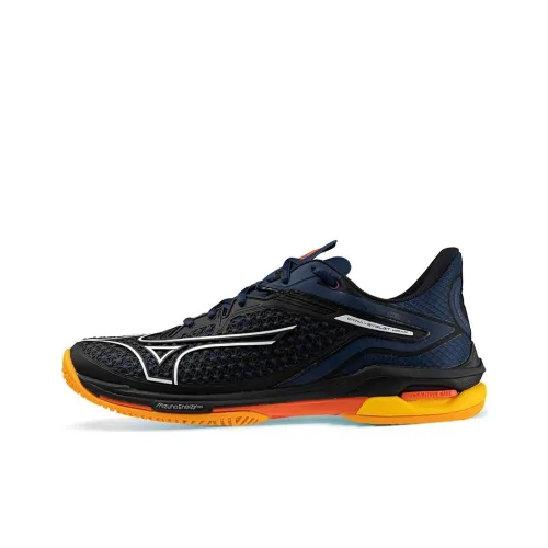 Mizuno Wave Exceed Tour 6 Противоскользящие Устойчивые к истиранию Низкий Топ Теннисные Кроссовки Унисекс Темно-синий
