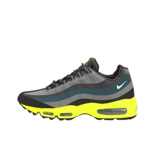 Nike Air Max 95 Low Беговые кроссовки Топ Унисекс Черные
