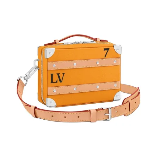 LOUIS VUITTON SOFT TRUNK Сумка из коровьей кожи сумка через плечо сумка через плечо мужская оранжевая