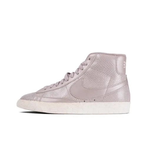 Nike Blazer Mid Slip Resistant Abrasion Resistant High Топ Скейтборд Кроссовки Женские Розовый