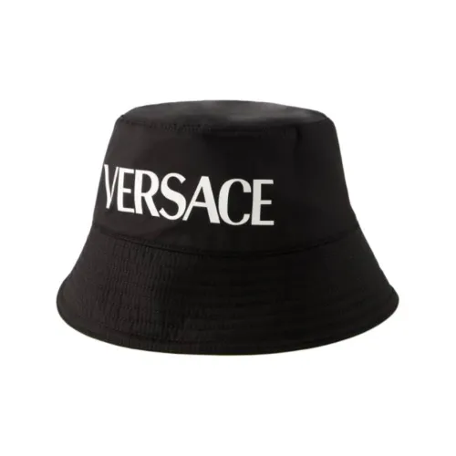 VERSACE Nylon Bucket Hats Men's Black