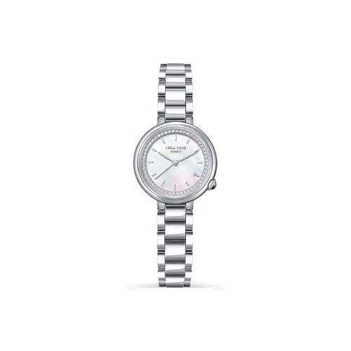 Lola Rose Европейские и Американские Часы Кварцевый Механизм Серебристый Циферблат Женские Часы