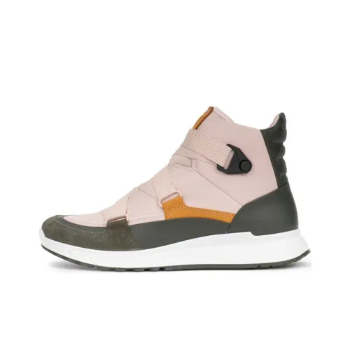 Ecco Противоскользящая устойчивая к истиранию высокая повседневная обувь для женщин