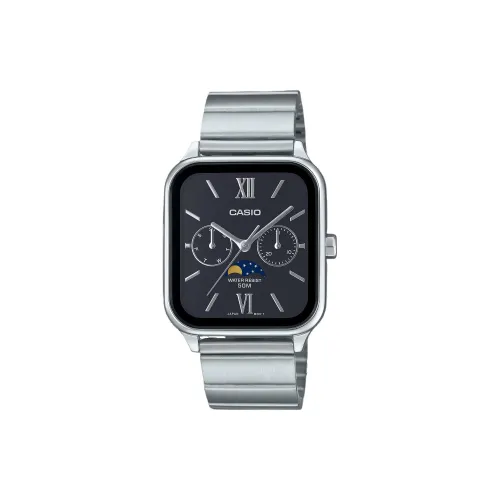 CASIO Кварцевый механизм нержавеющая сталь ремешок унисекс черный циферблат