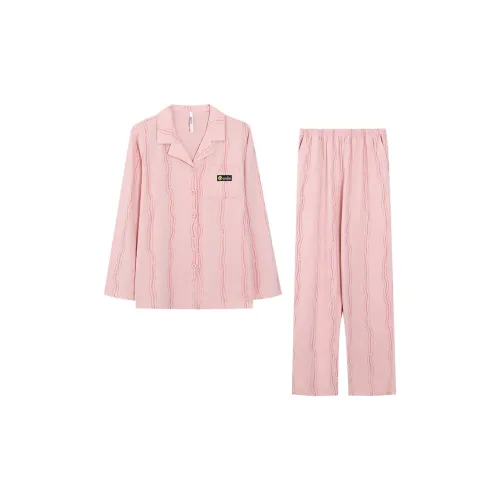 Red Beans At Home Пижама Комплект Женский Пастельно-Розовый