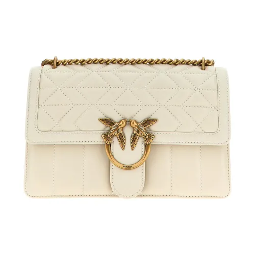 PINKO Сумка через плечо из козьей кожи сумка на плечо женская белая