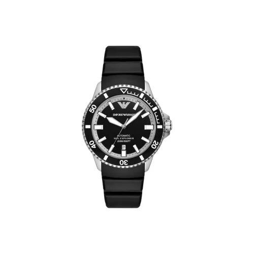EMPORIO ARMANI Механические Мужские Часы 42 мм Черные