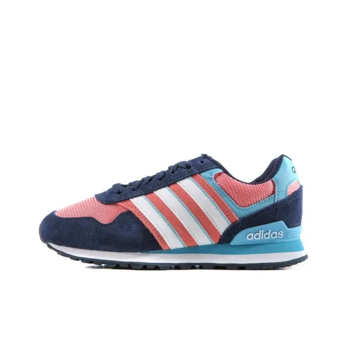 Adidas Neo 10K Slip-resistant Abrasion-resistant Low-top Беговые кроссовки Женские Blue