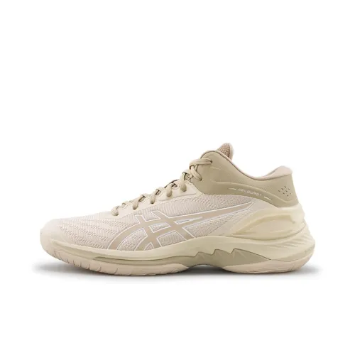 ASICS Гель Burst 28 Устойчивый к истиранию Низкий Топ Баскетбольные Кроссовки Мужские Бежевый Коричневый