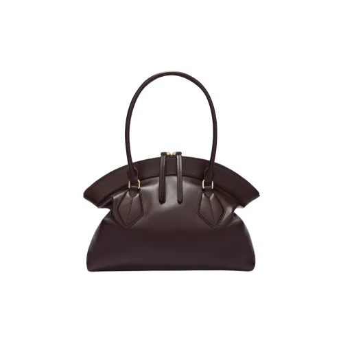 Furla Телячья кожа Тоут Сумка Сумка для покупок Сумка на плечо Сумка среднего размера Женская Черный Кофейный Коричневый