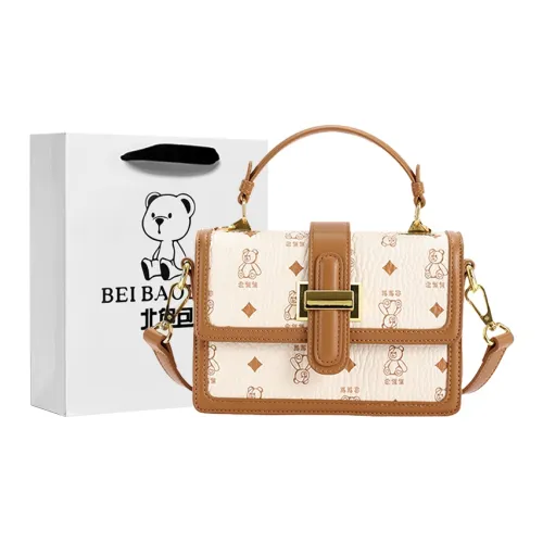 North Pack ПУ (полиуретан) Сумка через плечо Стандартная Женская Экрю Розовый Коричневый