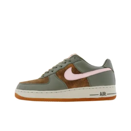 Nike Air Force 1 Премиум Slip-resistant Abrasion-resistant Low Top Скейтбординг Кроссовки Женские Оливково-зеленый