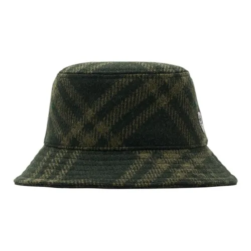 Burberry Шерсть Cotton Bucket Hats Мужской Зеленый