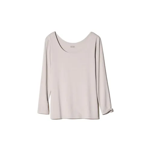 UNIQLO Термический топ женский светло-серый