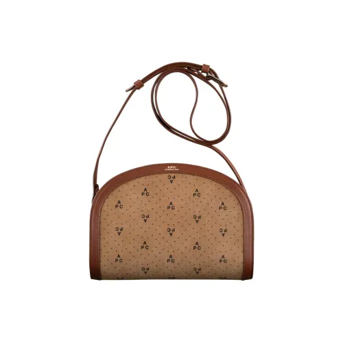 A.P.C Lambskin Сумка через плечо Женская Nut Коричневый