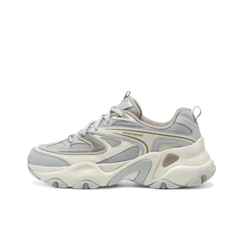 Skechers Амортизация Износостойкий Низкий Топ Casual Женский Светло-Серый