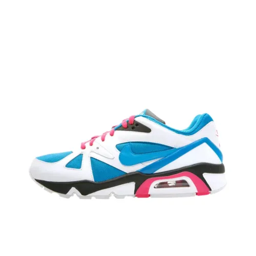 Nike Air Структура Triax 91 Противоскользящий Устойчивый к истиранию Низкий Топ Беговые кроссовки Унисекс Синий Белый