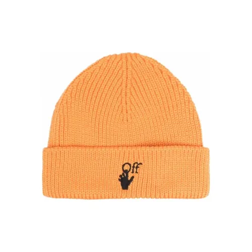 OFF Белый Wool Beanies Мужской Оранжевый