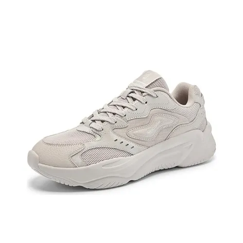 QIAODAN Slip-resistant Breathable Lightweight Low-Top Casual Shoes Men's Gray QIAODAN Противоскользящий Дышащий Легкий Низкий Топ Повседневная Обувь Мужская Серый