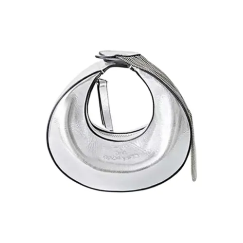 MUYSO X R.S.г Guo Pei Коллаборация Eco Friendly Переработанная кожа Сумка Сумка через плечо Women's Silver