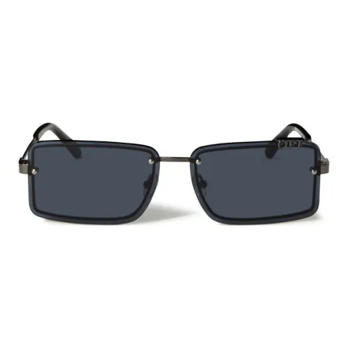 OFF Белый Металлический Ацетат Полиамид Ацетат Квадратные Солнцезащитные очки Женские Черный