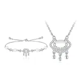 Комплект ювелирных изделий "Замок мира" (Ожерелье + Браслет)