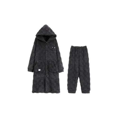 Qiao Ni Tong Пижамный комплект Мужской Темно-серый