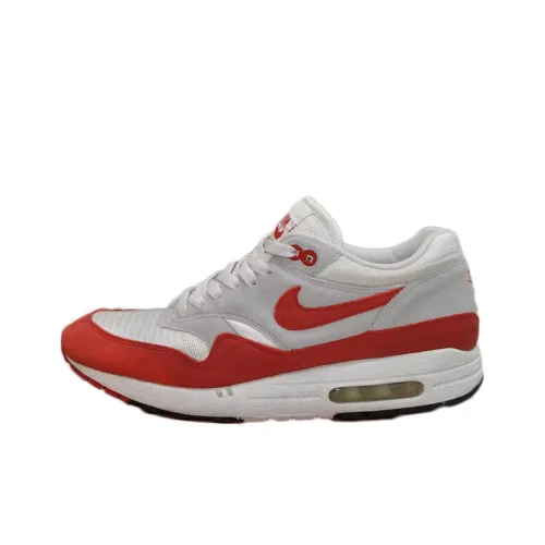 Nike Air Max 1 Low Топ Повседневные Беговые Кроссовки Унисекс Белые