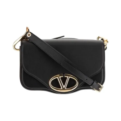 Valentino Vlogo Кожа Сумка через плечо Сумка на плечо Женская Черная
