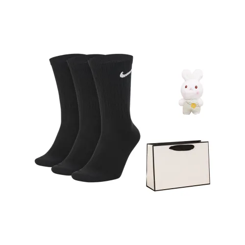 Nike Sports Life Series Носки Подарочная Коробка Унисекс 3 Пачки Черные