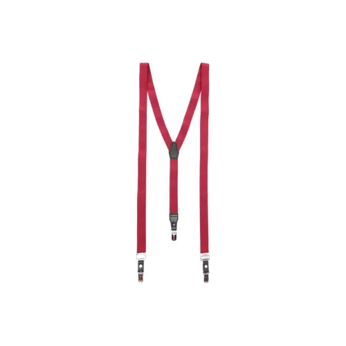 Yohji Yamamoto Телячья кожа Подтяжки Мужской Бордовый