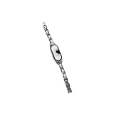 Серебряный и белый кожа