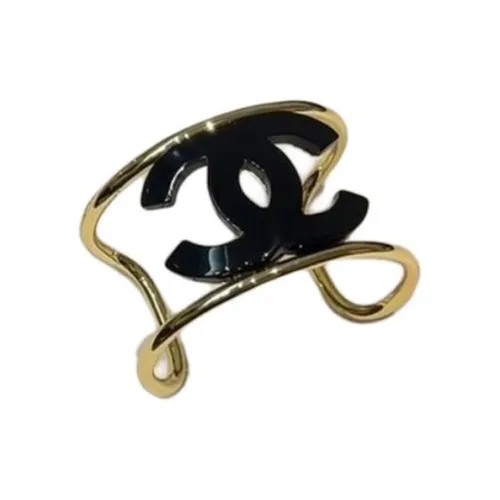 CHANEL Металл Смола Браслеты Женские Золото Черный