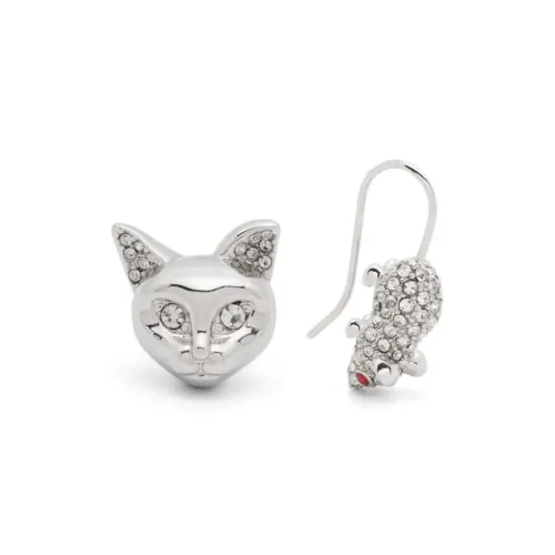 MARC JACOBS Стекло Brass Earrings Женские Серебро