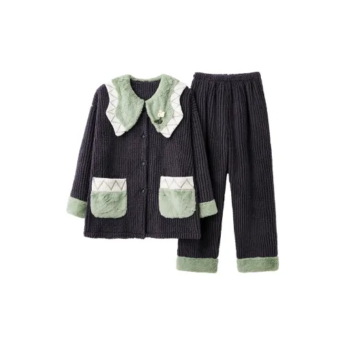 CHUDUAN Пижамный комплект женский черный