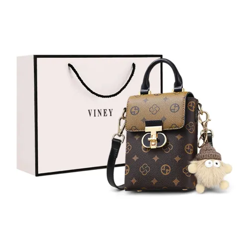 VINEY Чехол для телефона из синтетической кожи сумка через плечо обычный женский кофе